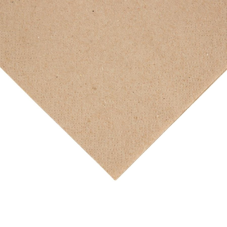 Serviettes | 1/4 pli | papier kraft recyclé | 24x24cm | (4000 pièces)