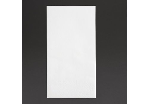  HorecaTraders Serviettes | 1/8 pli | Blanc | 33x33cm | (2000 pièces) 