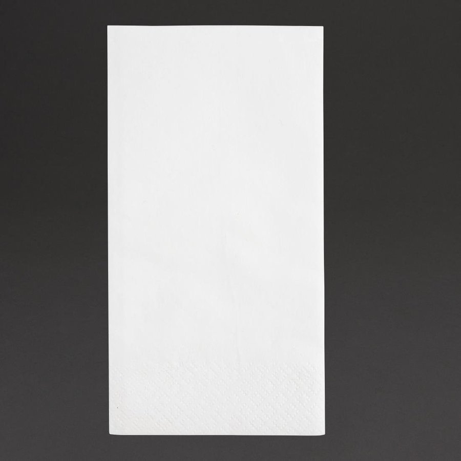Serviettes | 1/8 pli | Blanc | 33x33cm | (2000 pièces)