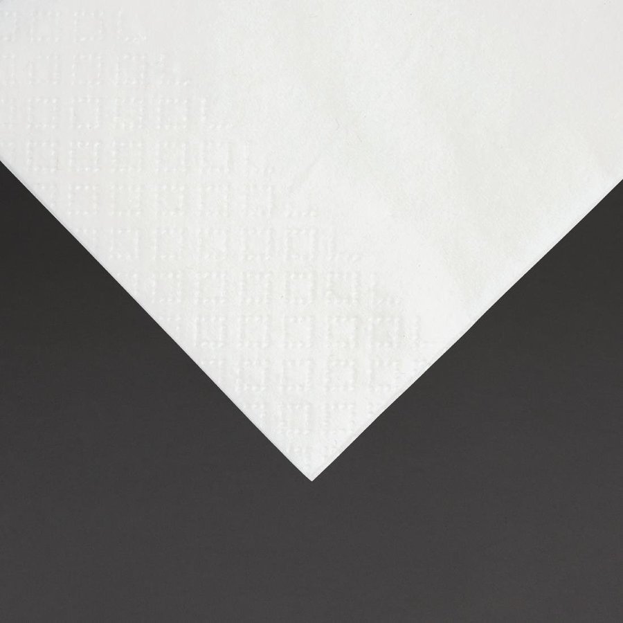 Serviettes | 1/8 pli | Blanc | 33x33cm | (2000 pièces)