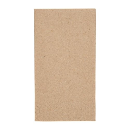  HorecaTraders Napkins | 1/8 fold | recycled kraft paper | 33x33cm | (2000 pieces) 