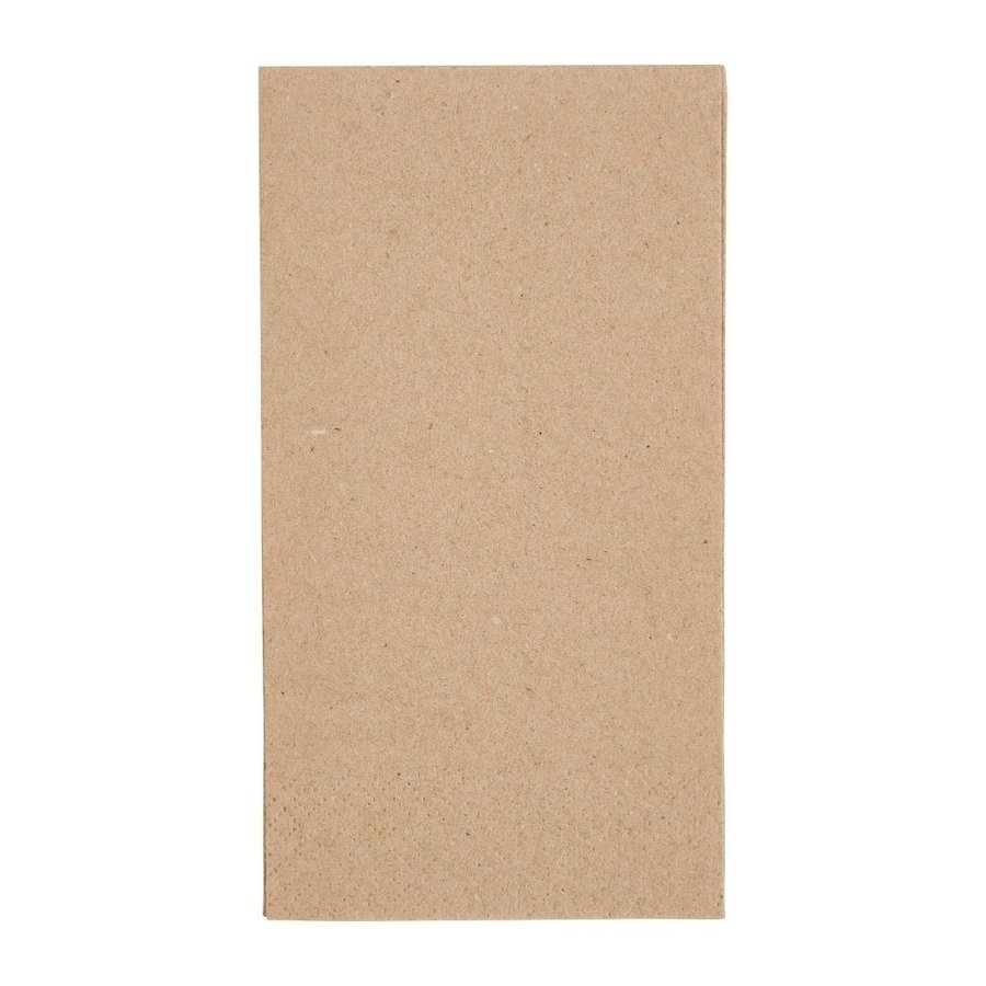 Serviettes | 1/8 pli | papier kraft recyclé | 33x33cm | (2000 pièces)