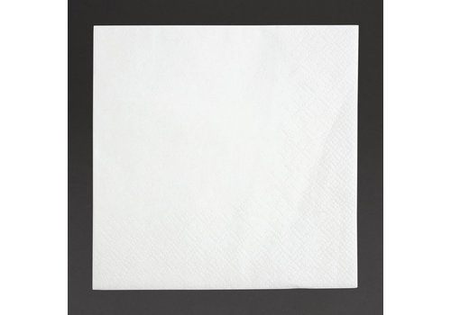  HorecaTraders Serviettes | 1/4 pli | Blanc | 40x40cm | (2000 pièces) 