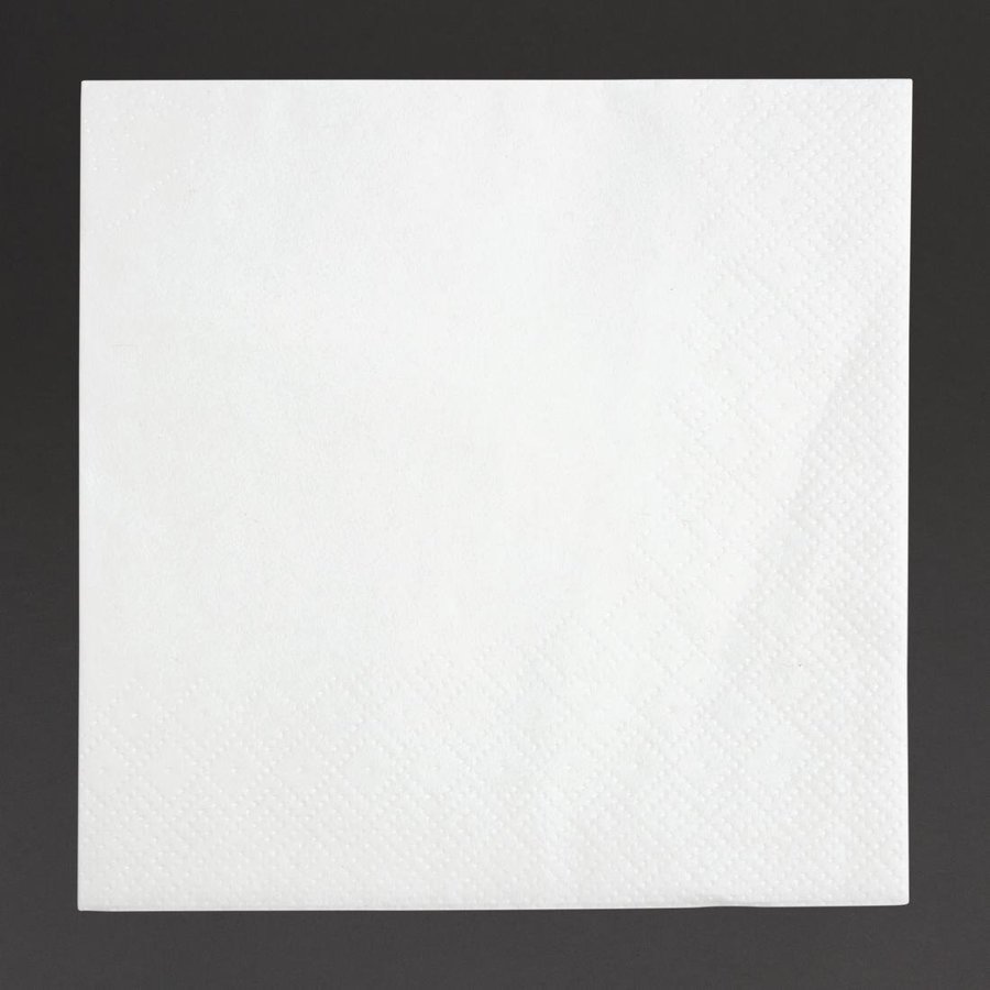 Serviettes | 1/4 pli | Blanc | 40x40cm | (2000 pièces)