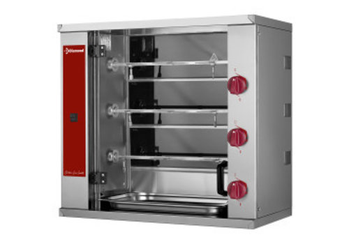  HorecaTraders Grillades de poulet | Gaz | 9 poulets 