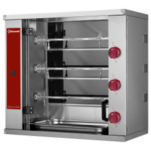  HorecaTraders Hähnchengrill | Gas | 9 Hühner 
