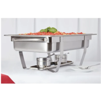 Chafing Dish 1/1 GN avec 24 boîtes de pâte combustible