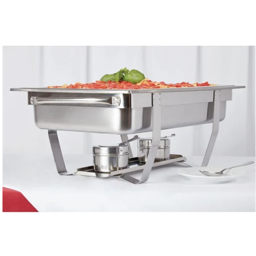 Chafing Dish 1/1 GN avec 24 boîtes de pâte combustible