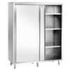 Bartscher Armoire à vaisselle | 3 étagères de support | acier inoxydable | 1400 x 700 x 2000 mm