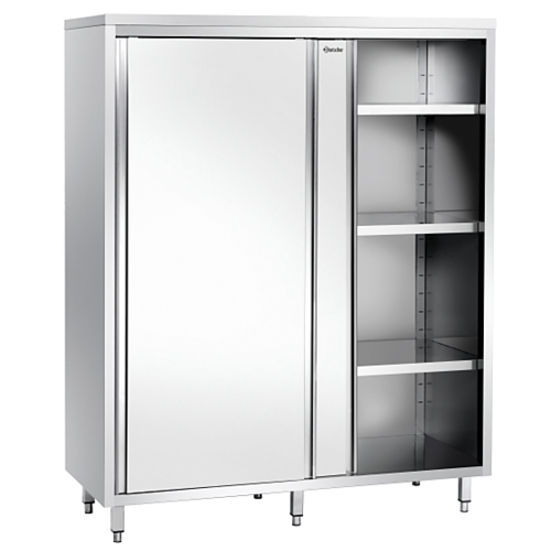  Bartscher Armoire à vaisselle | 3 étagères de support | acier inoxydable | 1400 x 700 x 2000 mm 