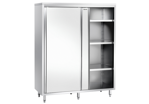  Bartscher Armoire à vaisselle | 3 étagères de support | Acier inoxydable | 1400 x 600 x 2000 mm 