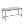 HorecaTraders Stainless Steel Work Table | Splashback + Waste Hole | 4 Sizes
