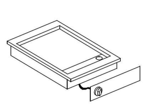  Combisteel Electric built-in griddle chrome 