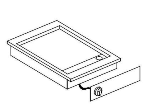  Combisteel Plaque de cuisson électrique encastrable, chromée 