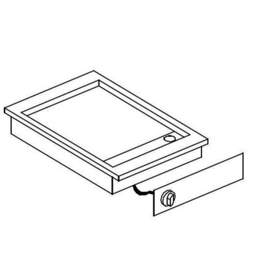Plaque de cuisson électrique encastrable, chromée