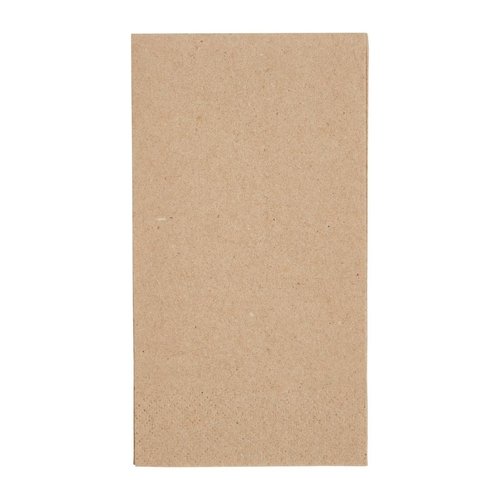  HorecaTraders Serviettes | 1/8 pli | papier kraft recyclé | 40x40 cm | (2000 pièces) 