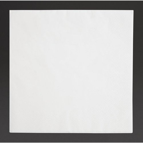  HorecaTraders Napkins | 1/4 fold | 3-layer | White | 40x40cm | (1000 pieces) 