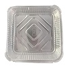HorecaTraders Deep aluminum trays | 230x230x51mm | 200 pieces)