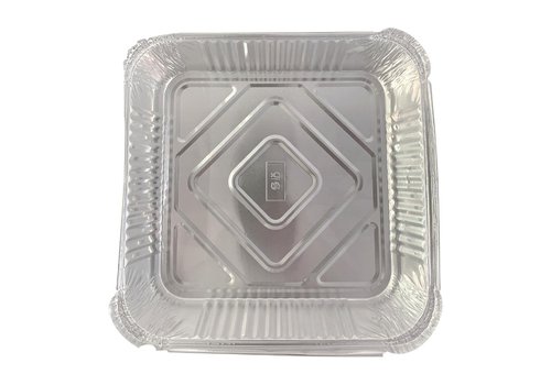  HorecaTraders Deep aluminum trays | 230x230x51mm | 200 pieces) 
