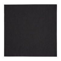 serviettes de table | 1/4 pli | 3 couches | Noir | 40x40cm | (1000 pièces)