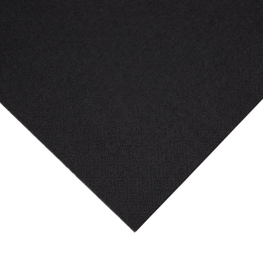 dinner napkins | 1/4 fold | 3-layer | Black | 40x40cm | (1000 pieces)