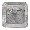 HorecaTraders Shallow aluminum trays | 230x230x39mm | 200 pcs