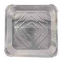 Shallow aluminum trays | 230x230x39mm | 200 pcs