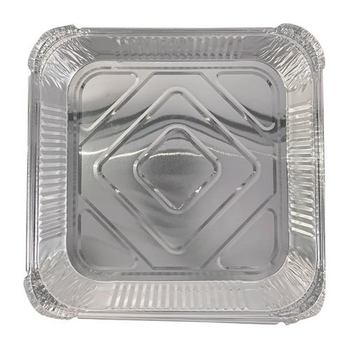  HorecaTraders Shallow aluminum trays | 230 x 230 x 39mm | 200 pieces 