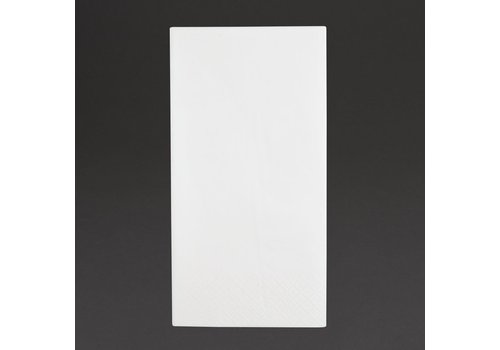  HorecaTraders dinerservetten | 1/4 vouw | 3-laags | Wit | 40x40cm | (1000 stuks) 