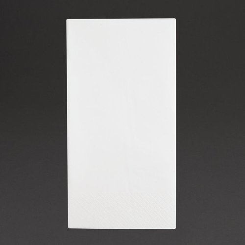  HorecaTraders dinerservetten | 1/4 vouw | 3-laags | Wit | 40x40cm | (1000 stuks) 