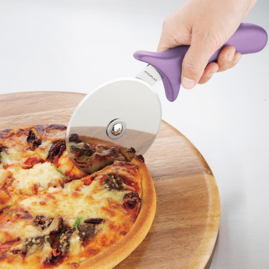 coupe-pizza | 102 mm | violet | lame en acier inoxydable solide et efficace