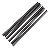 HorecaTraders Compostable paper straws 140mm black | Individually packed (250 pieces)