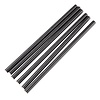 HorecaTraders Pailles en papier compostables 140 mm noires | Emballé individuellement (250 pièces)
