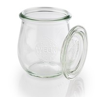 Bocaux en verre avec couvercles | 12 pièces | 220 ml