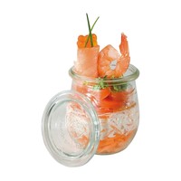 Bocaux en verre avec couvercles | 12 pièces | 220 ml