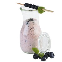 Glass bottles with lid | 6 pieces | 250ml