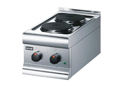  Lincat Plaque de cuisson électrique 2 feux | Boîtier en acier inoxydable | 3000W | 29(h) x 30(l) x 60(p)cm 