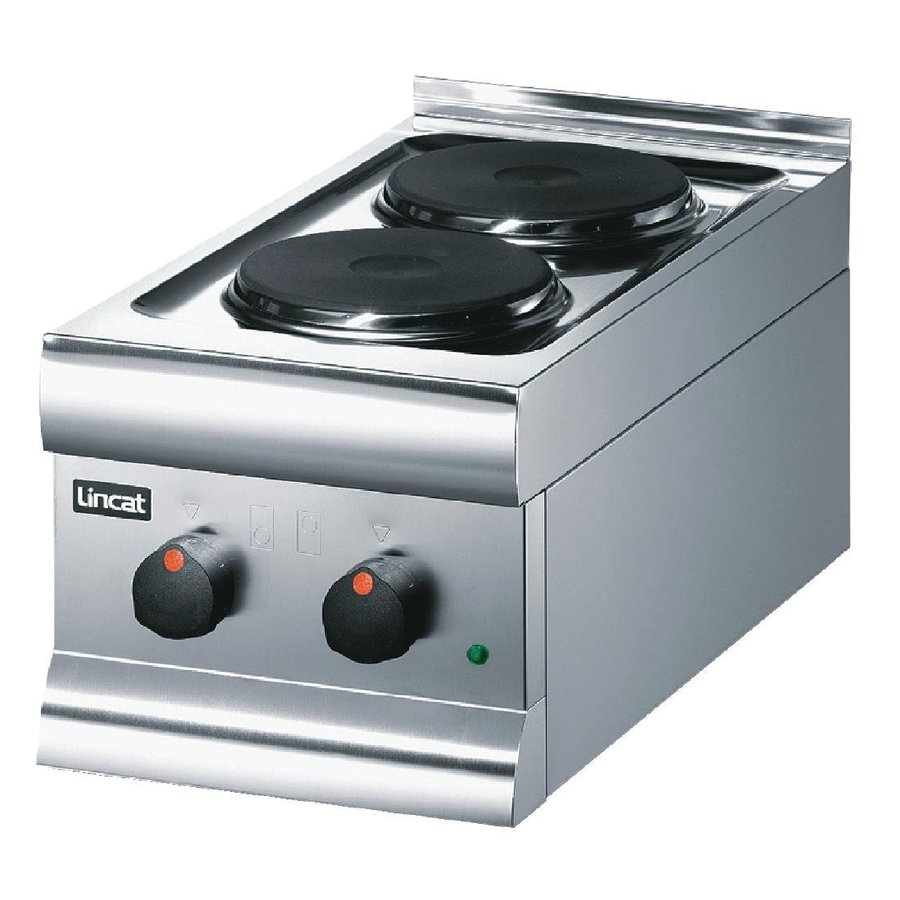 Plaque de cuisson électrique 2 feux | Boîtier en acier inoxydable | 3000W | 29(h) x 30(l) x 60(p)cm