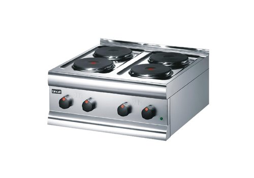  Lincat Plaque de cuisson électrique 4 feux | Boîtier en acier inoxydable | 7000W | 29(h) x 60(l) x 62(p)cm 