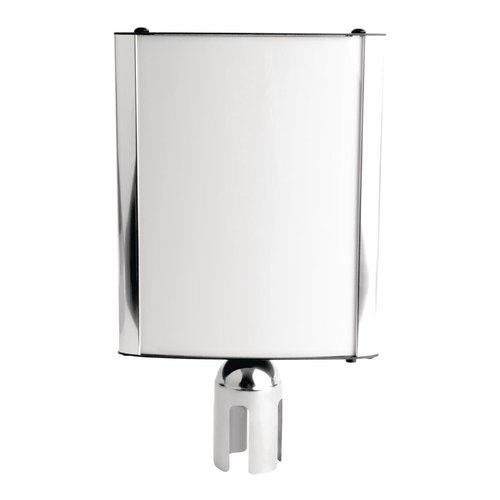  Bolero affichage de poteau de barrière | Support en acier inoxydable | cadre en aluminium | 30(h) x 25(l) x 5(p)cm 