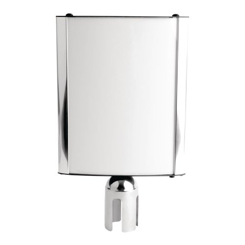  Bolero barrier post display | stainless steel holder | aluminum frame | 30(h) x 25(w) x 5(d)cm 