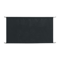 canvas afzetdoek | zwart | Inclusief bevestigingskit | 70(h) x 143(b) x 2(d)cm