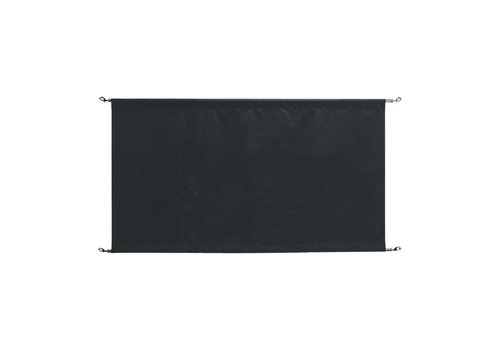  Bolero canvas afzetdoek | zwart | Inclusief bevestigingskit | 70(h) x 143(b) x 2(d)cm 