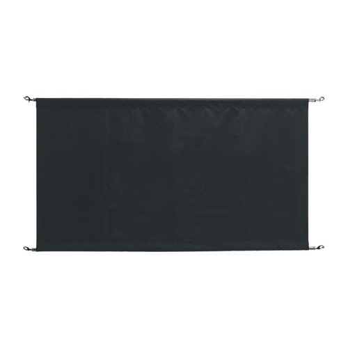  Bolero toile barrière | noir | Kit de montage inclus | 70(h) x 143(l) x 2(p)cm 