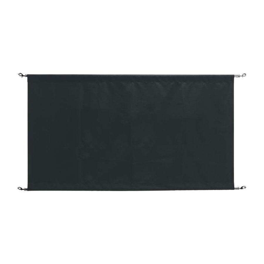 canvas barrier cloth | black | Including mounting kit | 70(h) x 143(w) x 2(d)cm