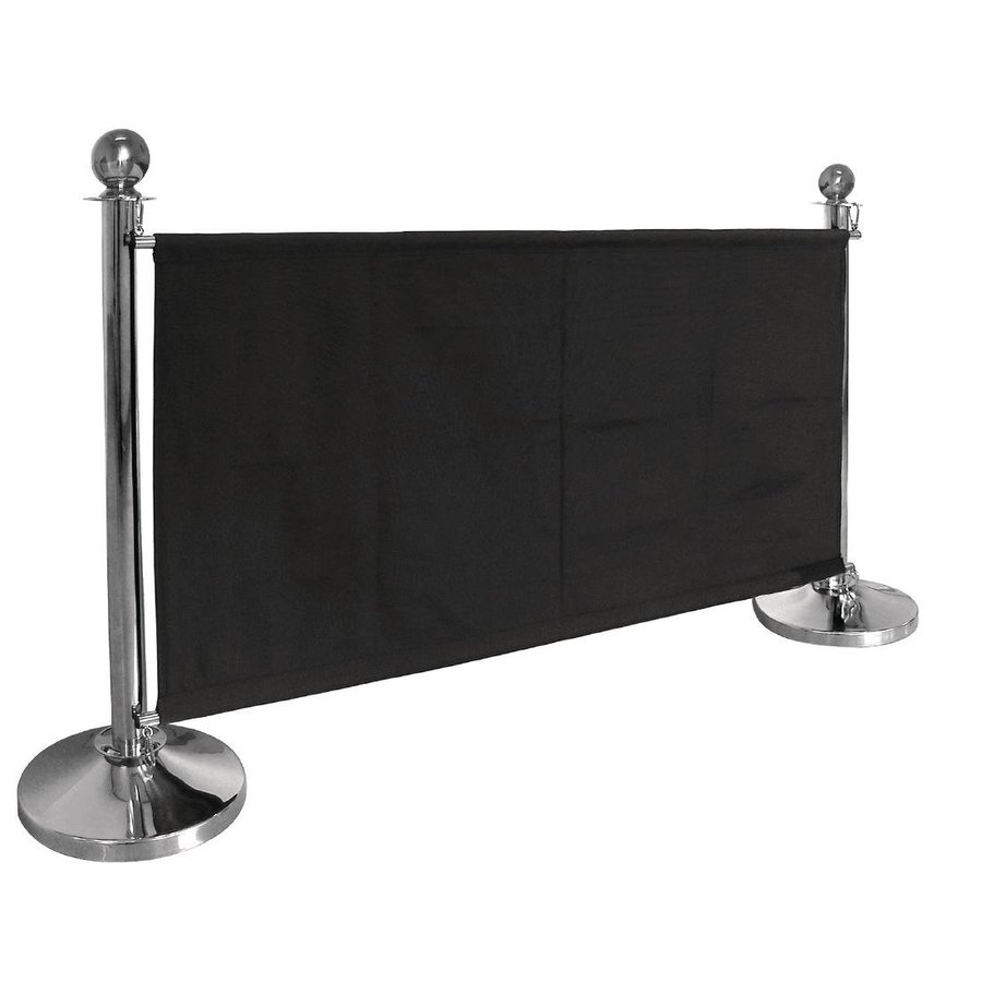 canvas barrier cloth | black | Including mounting kit | 70(h) x 143(w) x 2(d)cm