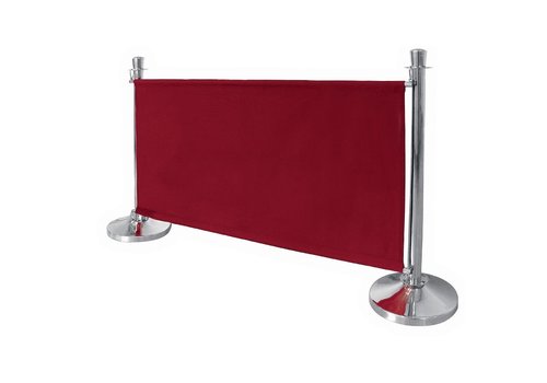  Bolero toile barrière | rouge | Kit de montage inclus | 70(h) x 143(l) x 2(p)cm 