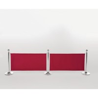 canvas afzetdoek | rood | Inclusief bevestigingskit | 70(h) x 143(b) x 2(d)cm