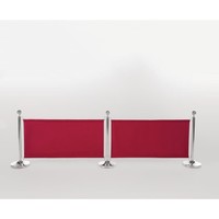 toile barrière | rouge | Kit de montage inclus | 70(h) x 143(l) x 2(p)cm