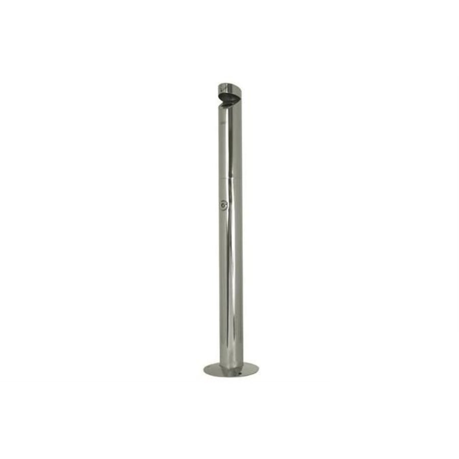 Colonne à cigarettes en acier inoxydable 1,4 litre avec bouchon | 330 mégots